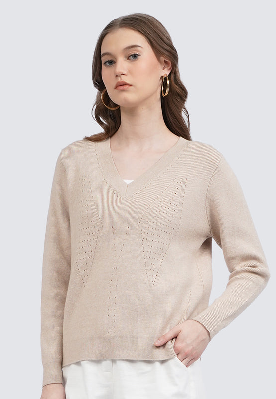 MORTA™ - Comfy V-Neck Long Sleeve Sweater