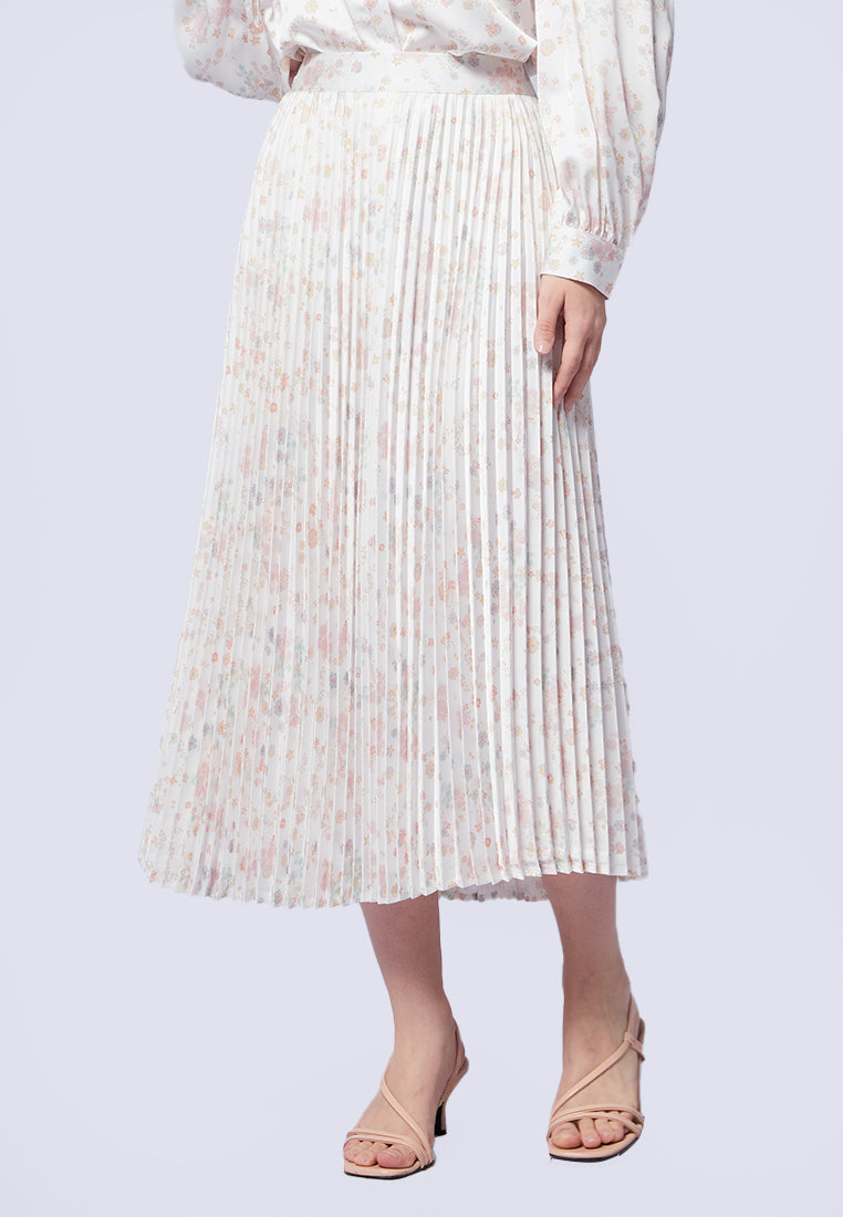 スカート andmary Amanda pleats skirt beige S ANDMARY】Amanda pleats skirt